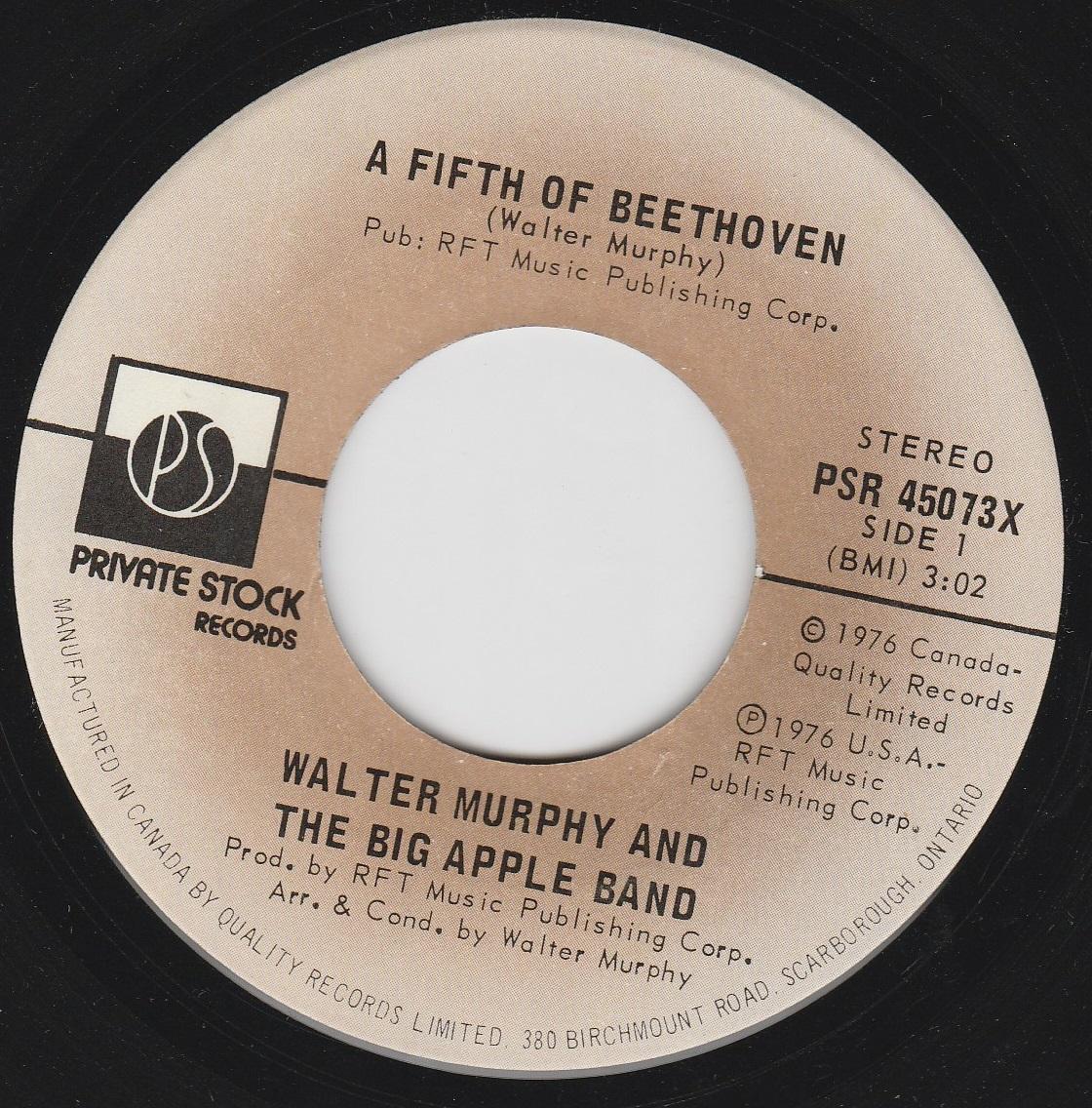 A Fifth Of Beethoven  / California Strut [ strong VG ]