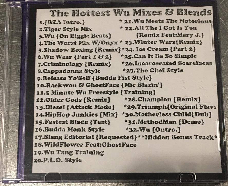 The Hottest Wu Mixes & Blend  [ CD-R mixtape ]