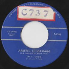 Arretez Le Mariage / Johanne [VG+ / Generic Sleeve ]