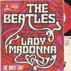 Lady Madonna / The Inner Light [ France pic. sleeve / inverted swirls ]