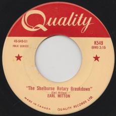 The Shelburne Rotary Breakdown / Earl Mitton's Breakdown [ Warped disc ]
