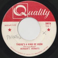 There's A Kind Of A Hush / No Milk Today ( VG )