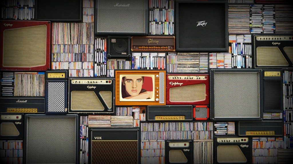 Elvis, amplis, vinyles et CD